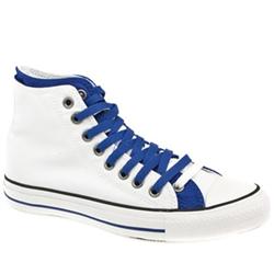 Converse Male A/S Dbl Upper Fabric Upper in White and Navy