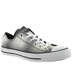 Male All Star Plaid Oxford Fabric Upper in White and Black
