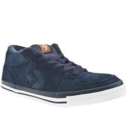 Male Athens Mid Suede Upper in Navy and White