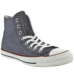 Male Converse All Star Hi Edition Fabric Upper in Navy