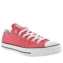 Male Converse All Star Lo Fabric Upper in Pink