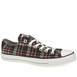 Male Converse Speciality Ox Fabric Upper in Black and Grey