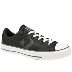 Converse Male Star Player Ev Leather Upper in Black and Grey