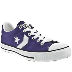 Male Star Player Oxford Fabric Upper in Navy and White