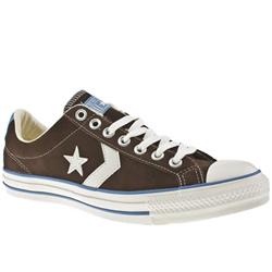 Converse Male Star Player Oxford Suede Upper in Brown and Stone