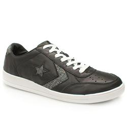 Converse Male Tar Leather Upper in Black and White