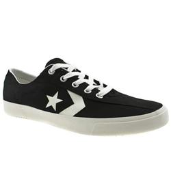 Converse Male Tennis Star Fabric Upper in Black and White