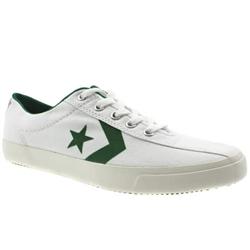 Converse Male Tennis Star Fabric Upper in White and Green