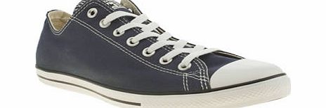 Navy  White All Star Lean Ox Trainers