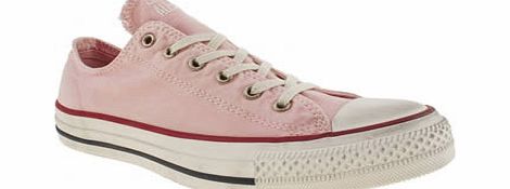 Converse Pale Pink All Star Well Worn Trainers