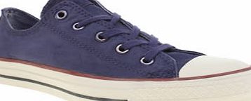 Purple All Star White Wash Ox Trainers