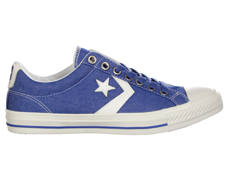 Star Player EV Blue Canvas Trainers