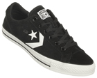 Converse Star Player LS OX Black/White Suede
