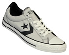 Star Player Ox Grey/Black Canvas Trainers
