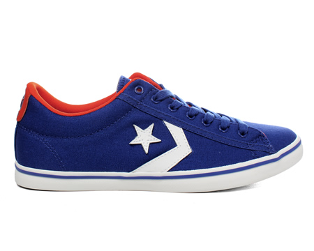 Converse Star Player OX Radio Blue Canvas Trainers