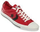 Converse Star Player Ox Red/White Leather Trainers