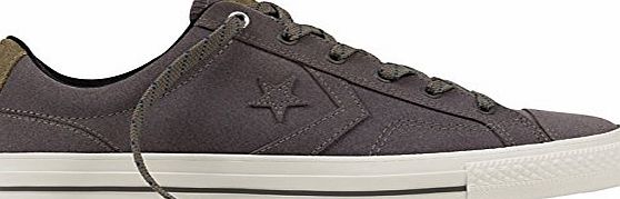 Converse Star Player Premium Leather Ox Trainers Grey 10 UK