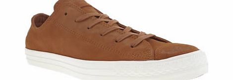 Converse Tan Burnished Suede Oxford Trainers