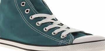 Converse Turquoise All Star Dainty Mid Trainers