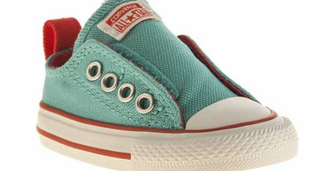 Converse turquoise all star simple slip girls