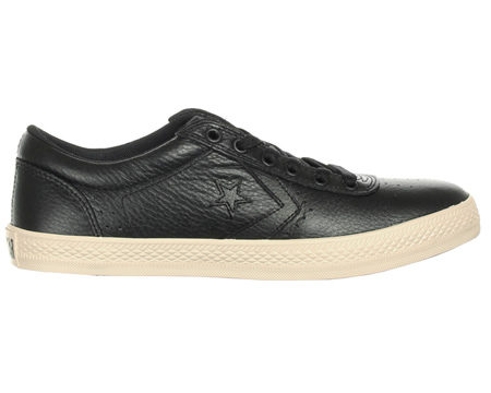 Wells OX Black Leather Trainers
