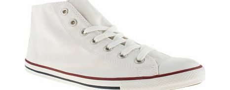 Converse White All Star Dainty Mid Canvas Trainers
