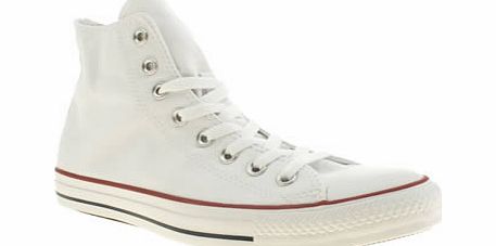 White All Star Hi Top Trainers