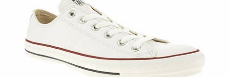 White All Star Leather Ox Trainers