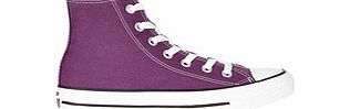 Womens purple printed logo sneakers