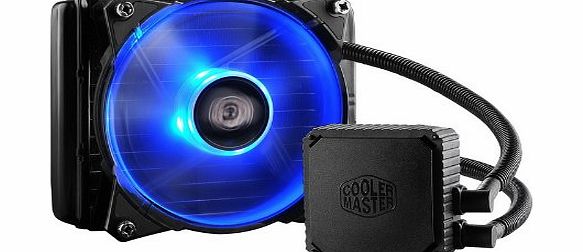 Cooler Master CoolerMaster CPU Radiator Water Cooling Kit System with 120mm Jetflo Smart Blue LED Tower Fan, Liquid Cooling keep PC Case and CPU Cooling - 120