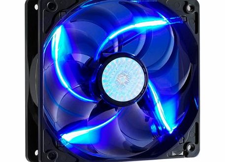 SickleFlow 120 - Sleeve Bearing 120mm Blue LED Silent Fan for Computer Cases, CPU Coolers, and Radiators