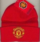 Manchester United F.C. Official Crested Knitted Hat Red TU