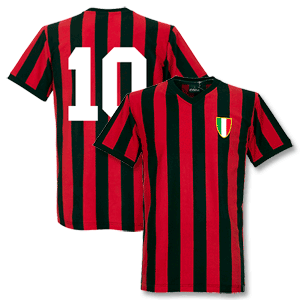 1960s AC Milan Home Retro Shirt + No 10