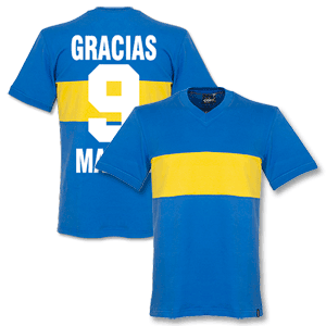 Copa 1960s Boca Juniors Retro Shirt   Gracias Martin 9