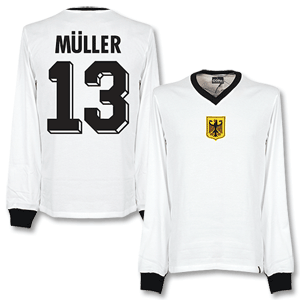 Copa 1970s West Germany L/S Retro Shirt   Muller 13