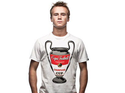 Champions Cup Football Fashion T-Shirt White