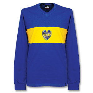 Copa Classic 1960and#39;s Boca Juniors Home L/S Retro Shirt