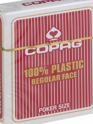 Copag Poker Size Regular Face Playing Cards (Red)