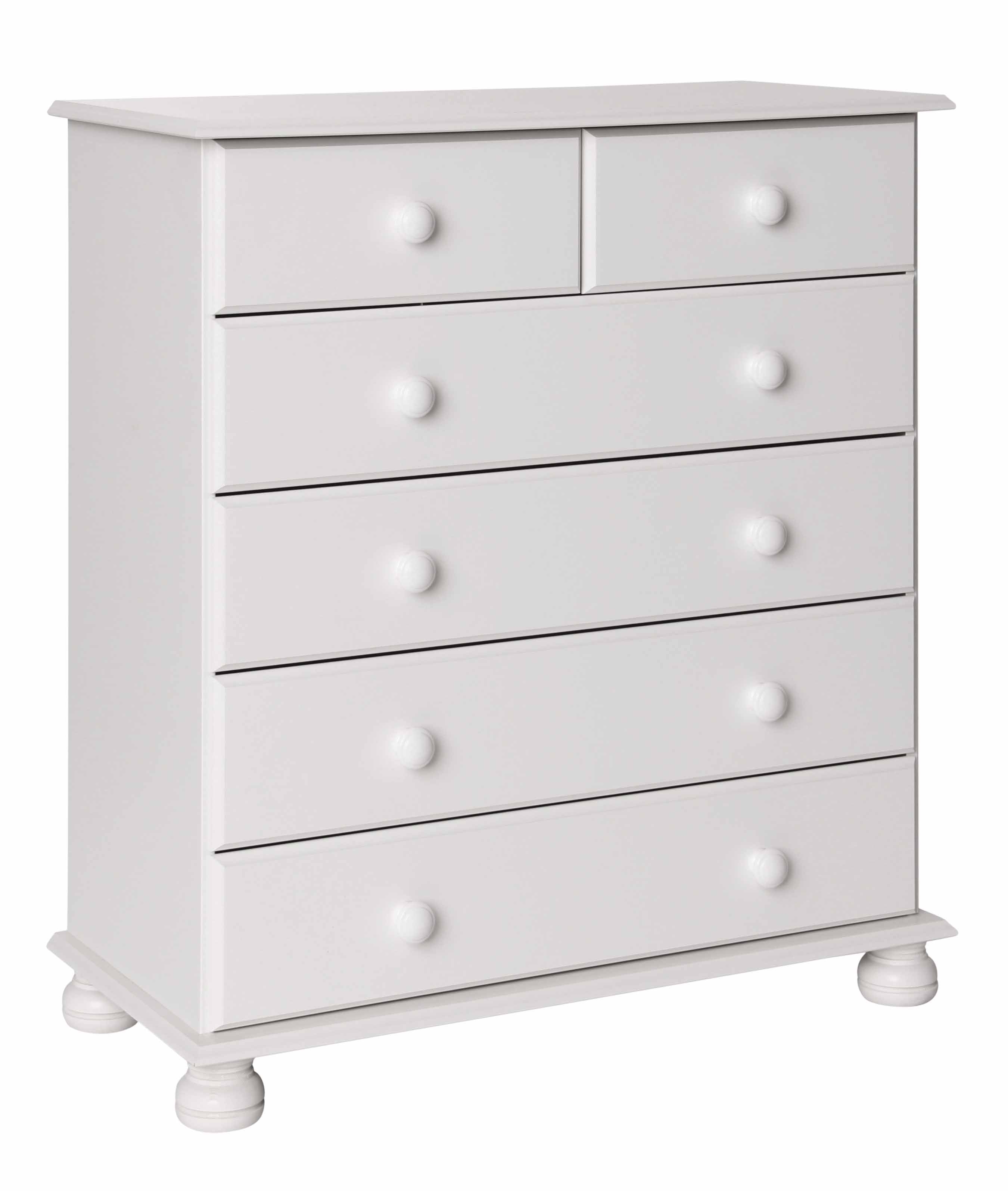 Copenhagen White 2 4 Drawer Chest