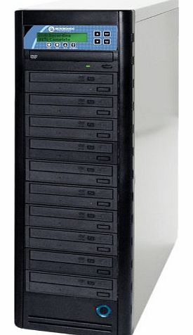 CopyWriter Microboards 500GB Copy Writer DVD 1 to 10 Premium Pro 10x DVDRW (24x) Stand Alone Disc Duplicator