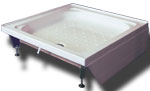 Corner Shower Tray 1000 x 800 2 Upstands / 2 Panels Left Hand