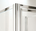 Coram Premier Inline Panels Polished Silver Frame / Plain Glass