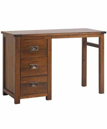 Core Products Full Sized Classic Pine Single Pedestal Desk