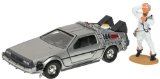 Back to the Future -- DeLorean with Doc Brown Figure