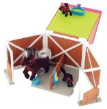 Pony In My Pocket Stable Fold out playset includes exclusive Pony Mum and Babies Paso Fino family.
