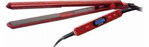 C2 Red Leopard Digital Ionic Hair Straightener