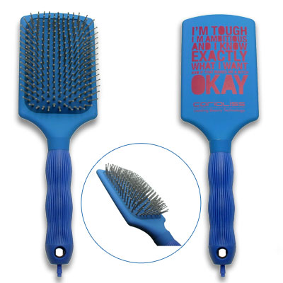 Paddle Brush - Blue finsh