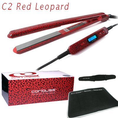 Red Leopard with mat and finger glove