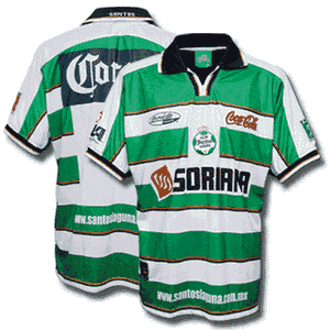 Corona 01-02 Club Santos Laguna Home shirt
