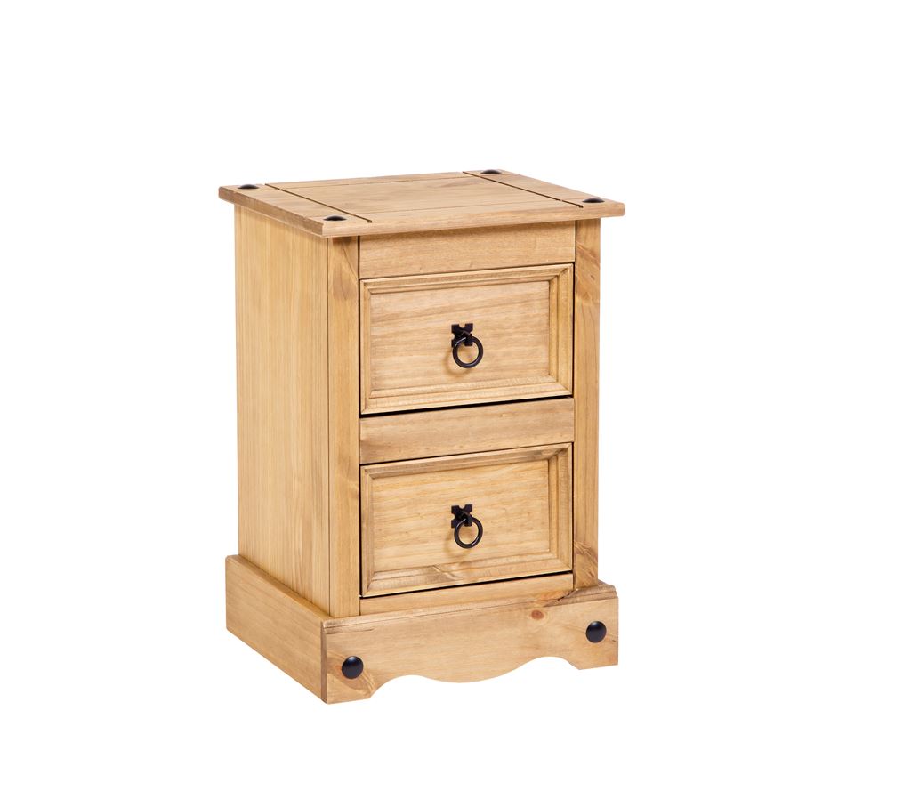 2 drawer petite bedside table